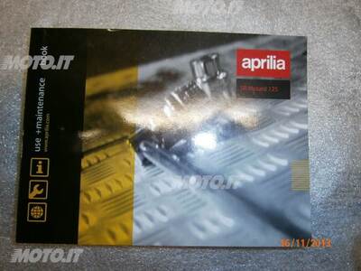LIBRETTO USO E MANUTENZIONE ITALIANO Aprilia LIBRETTO SR MOTARD 125 USO E MANUTENZIONE