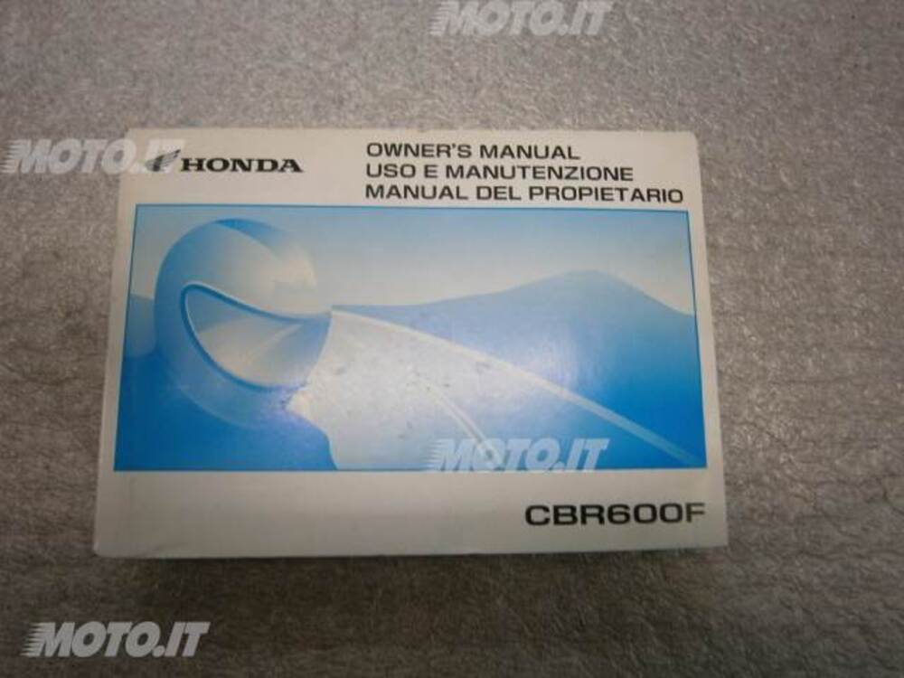 LIBRETTO Honda LIBRETTO USO E MANUTENZIONE CBR 600F
