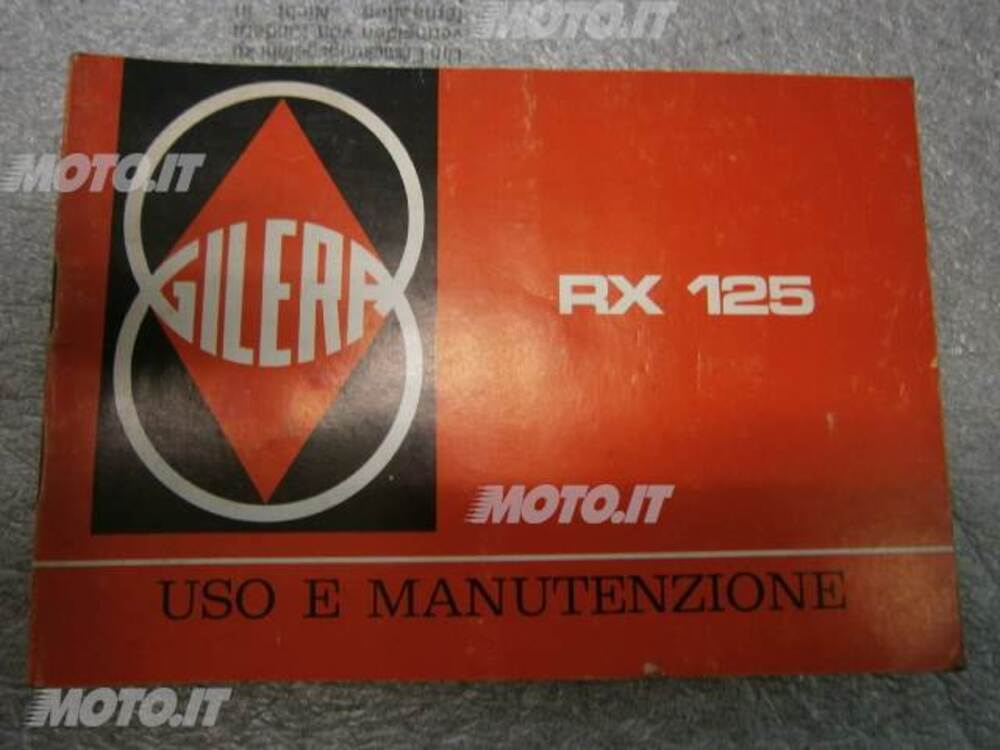 LIBRETTO Gilera LIBRETTO USO E MANUTENZIONE RX 125