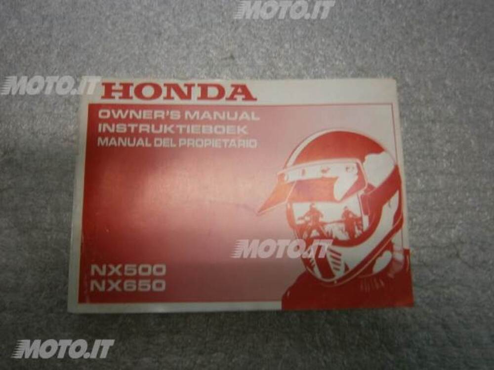 LIBRETTO Honda LIBRETTO USO E MANUTENZIONE NX DOMINATOR 500/650