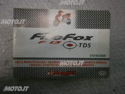 LIBRETTO Malaguti LIBRETTO USO E MANUTENZIONE F15 FIREFOX 50