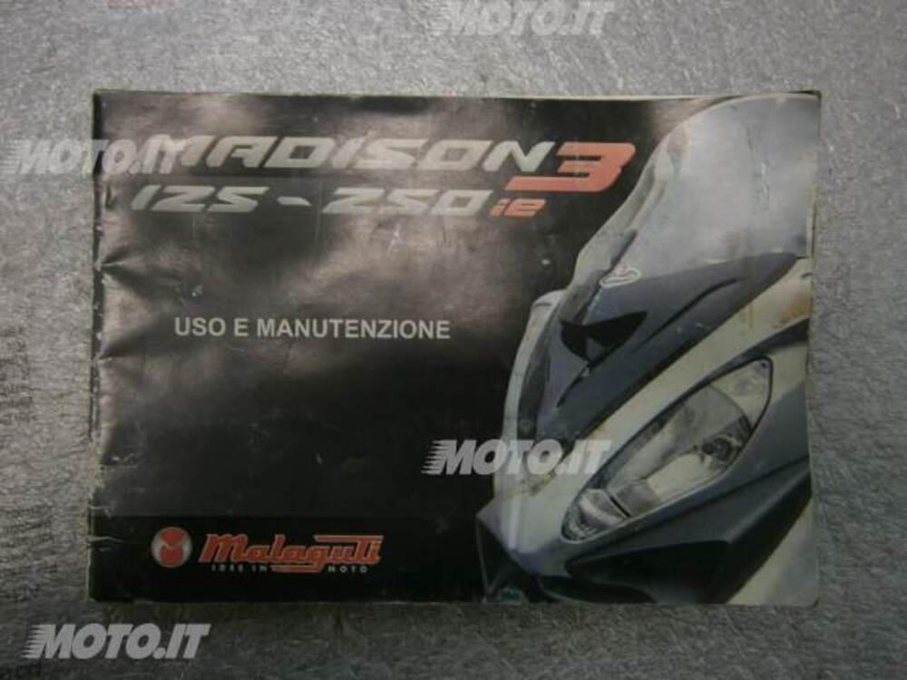 LIBRETTO Malaguti LIBRETTO USO E MANUTENZIONE MADISON 125/250 RS