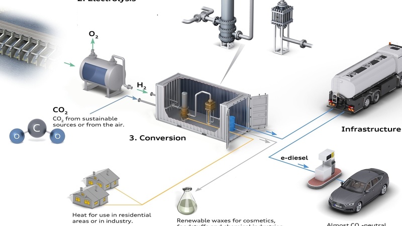 Dalla Svizzera il nuovo carburante sintetico Audi: e-diesel