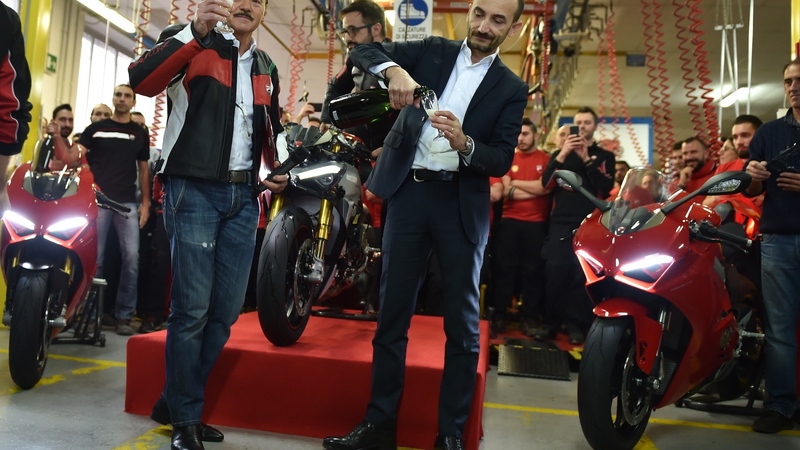 Ducati: al via la produzione della Panigale V4