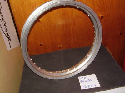 cerchio 16 minicross Did 16 x 185 32 fori argento