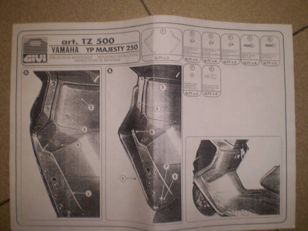 Deflettore protettivo givi