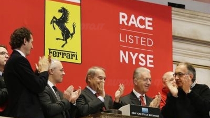 Ferrari, Wall Street da sogno. Marchionne: &laquo;Concorrenza non all&rsquo;altezza&raquo;