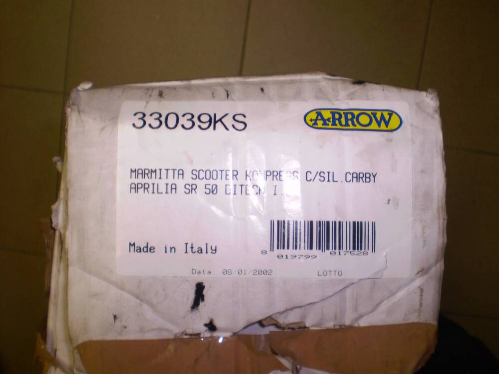 marmitta arrow per scooter