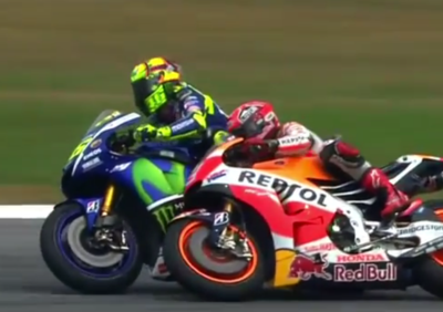 Il VIDEO del contatto Rossi Marquez. Chi ha ragione? Pareri dal Paddock