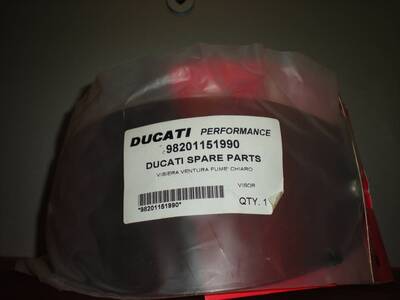 Visiera Ventura fum&egrave; chiaro - 98201151990 Ducati
