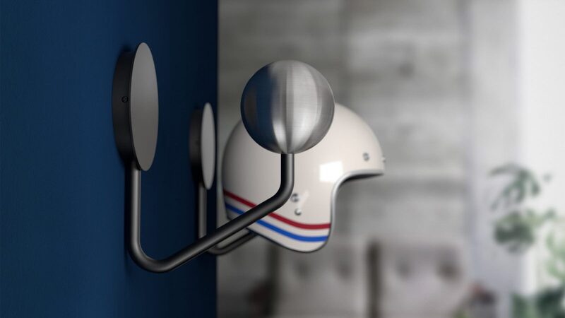 Halley Helmet Rack, il porta casco di design