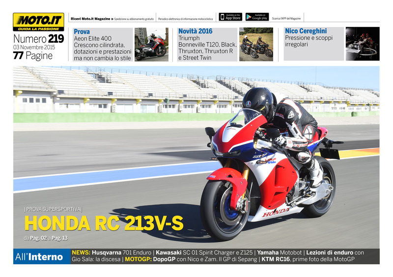 Magazine n&deg;219, scarica e leggi il meglio di Moto.it 