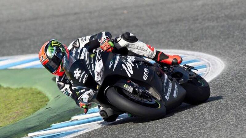 Test SBK Jerez. Sykes come Iannone investe un volatile