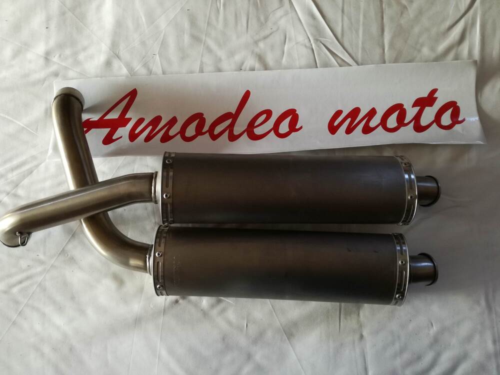 Marmitte Ducati 748/996 in titanio Leovince (2)