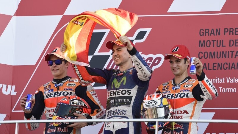 MotoGP, Valencia 2015. Lorenzo: &quot;Le Honda mi hanno aiutato&quot;