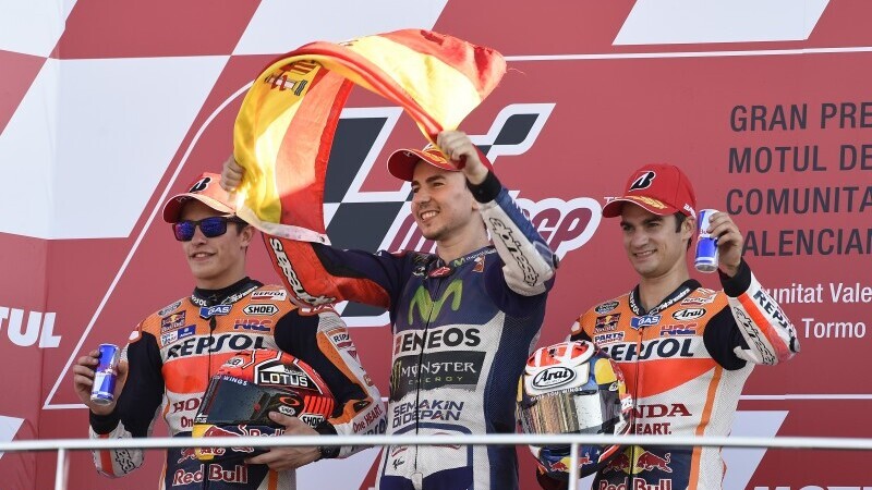 MotoGP, Valencia 2015. Lorenzo: "Le Honda mi hanno aiutato"