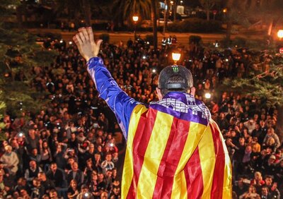 Lorenzo ustionato lievemente durante i festeggiamenti a Mallorca
