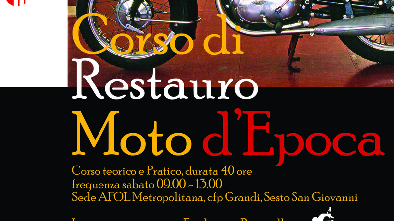 Corso di restauro delle moto d&#039;Epoca a Sesto S.G.