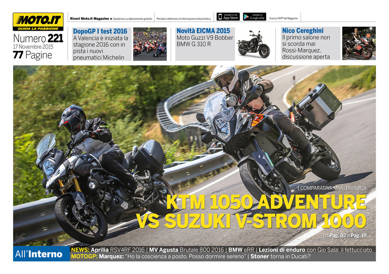 Magazine n&deg;221, scarica e leggi il meglio di Moto.it 