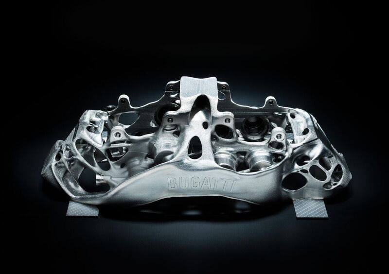 Bugatti Chiron: nuovi freni 3d-printed in titanio!