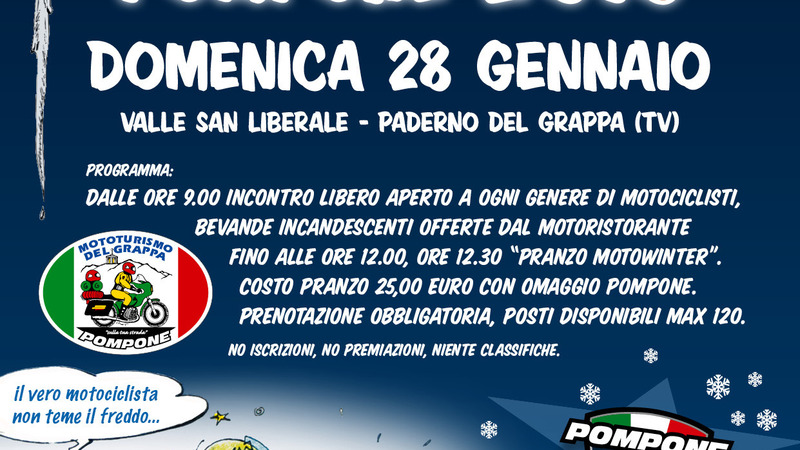 Pompone: 30&deg; Motowinter e serata Erzberg