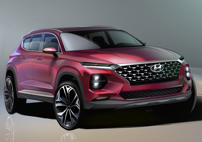 Hyundai Santa Fe 2018: ecco i rendering