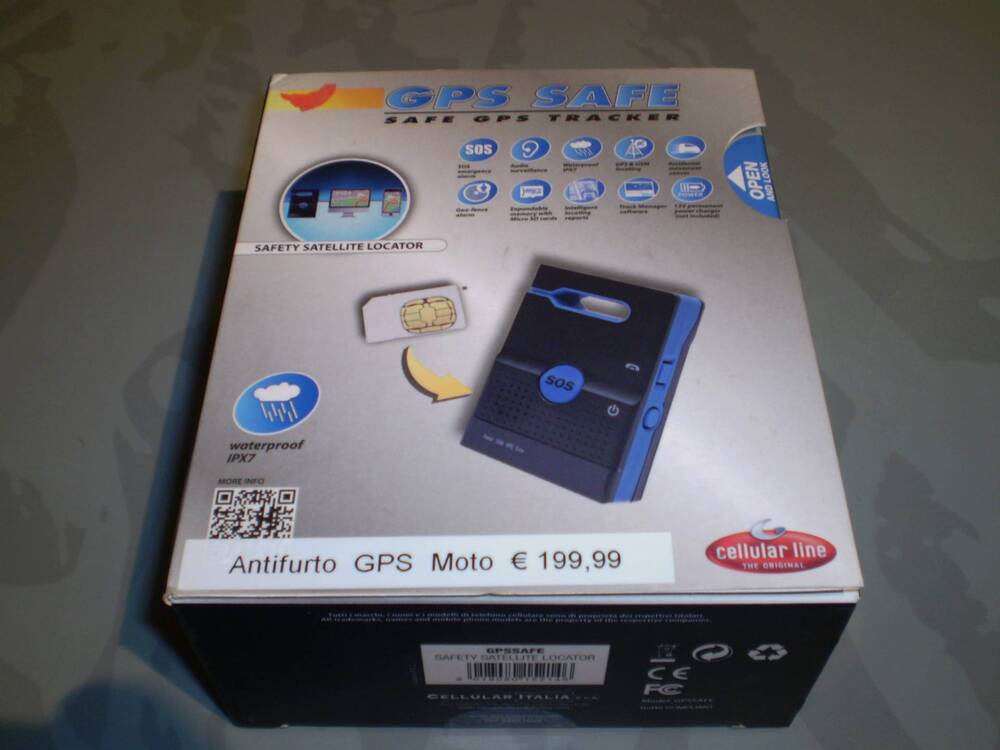antifurto gps moto cellular line