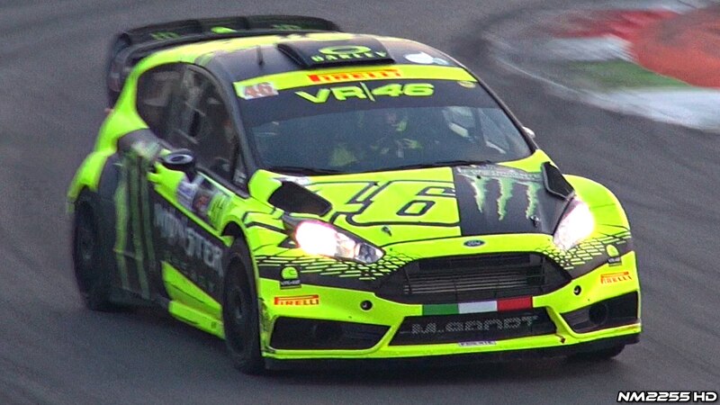 Valentino Rossi sulla Ford Fiesta WRC