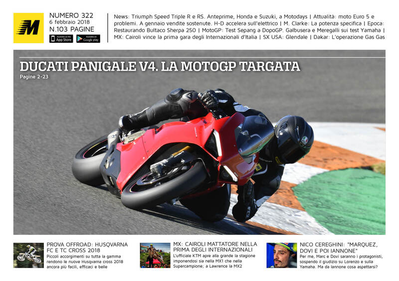 Magazine n&deg; 322, scarica e leggi il meglio di Moto.it 