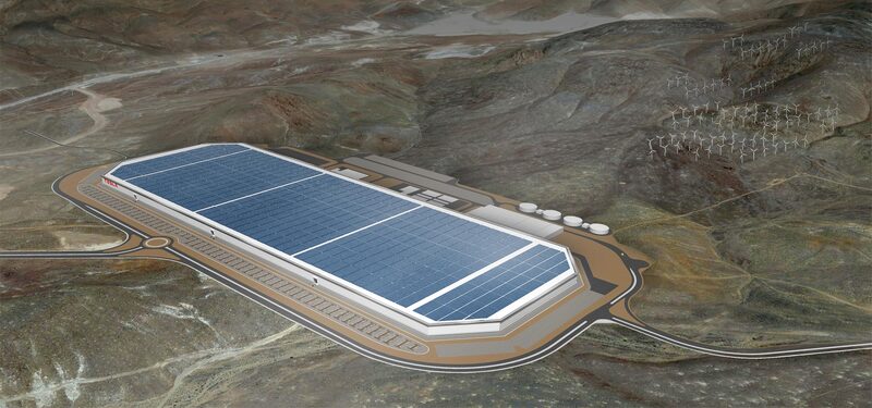 LA Gigafactory Tesla, si trova presso Electric Avenue a Sparks, NV