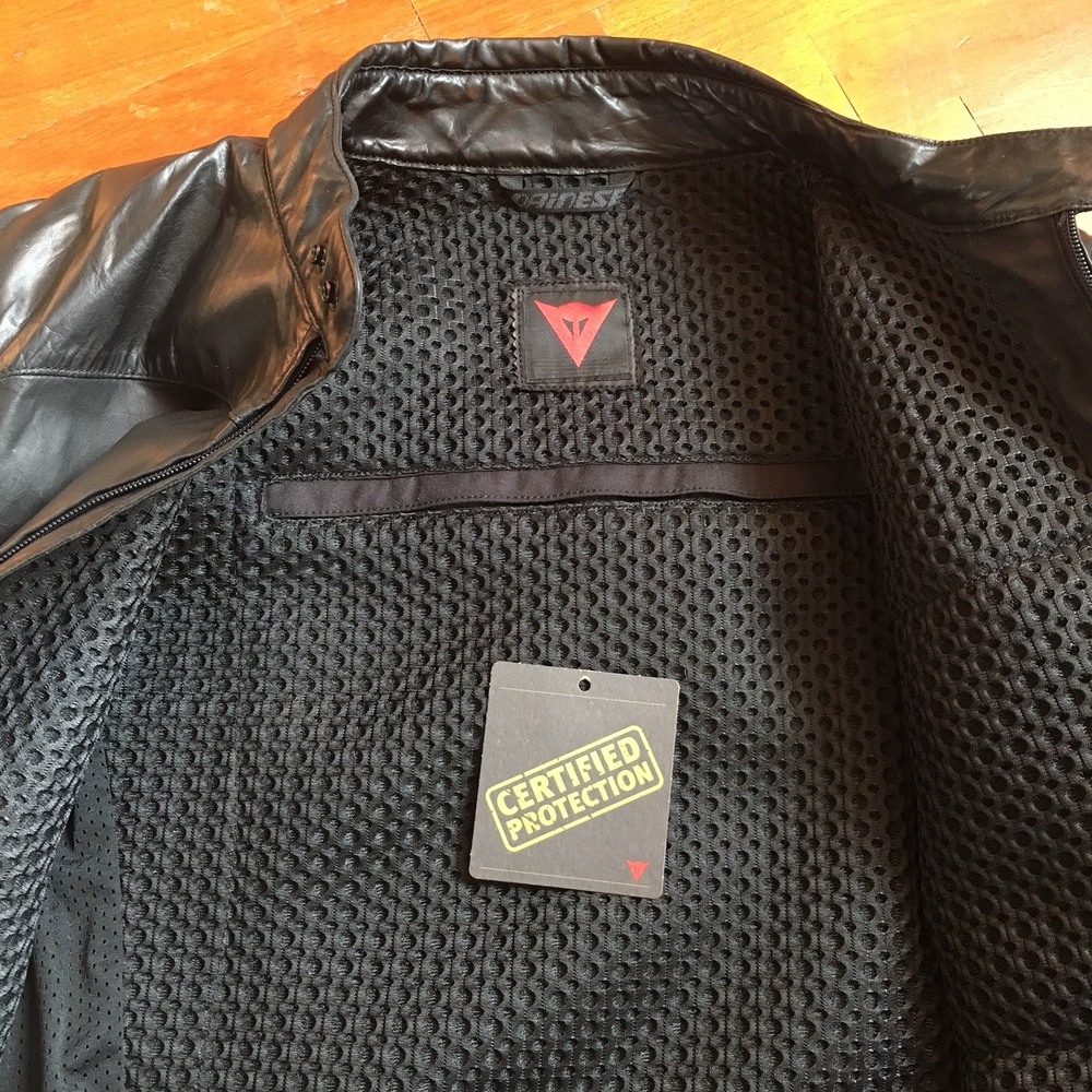 DAINESE G.MIKE LEATHER JACKET BLACK Size 50 (3)