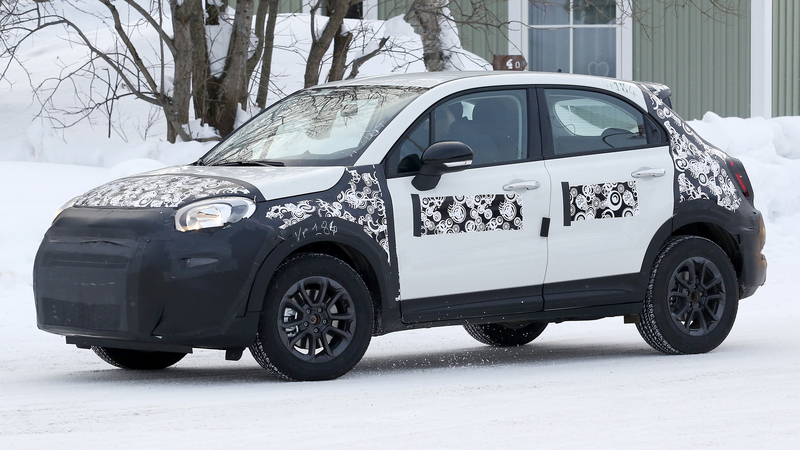 Fiat 500 X, le foto spia