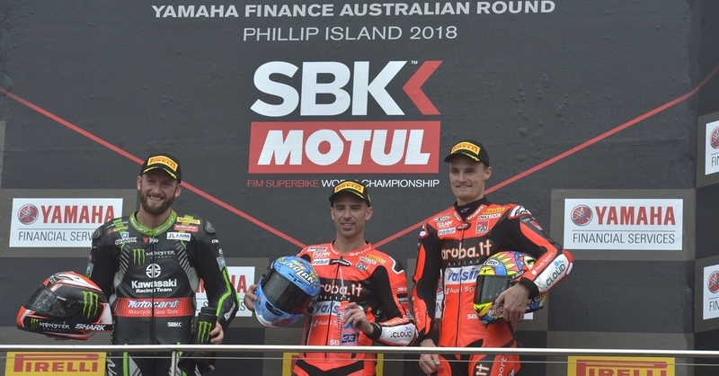 SBK 2018. Melandri vince Gara-1 a Phillip Island