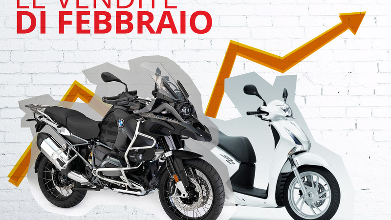 Mercato a febbraio: moto a +18%, scooter in flessione. Le Top 100