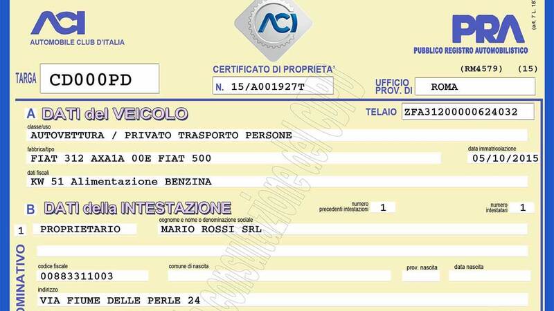 Certificato di propriet&agrave; digitale: la &quot;mossa&quot; di ACI per salvare il PRA?