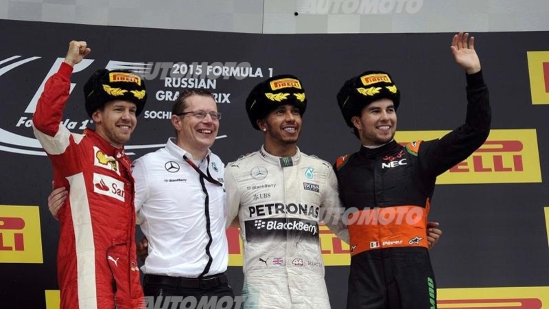 F1 2015: la classifica piloti e costruttori dopo il GP di Russia