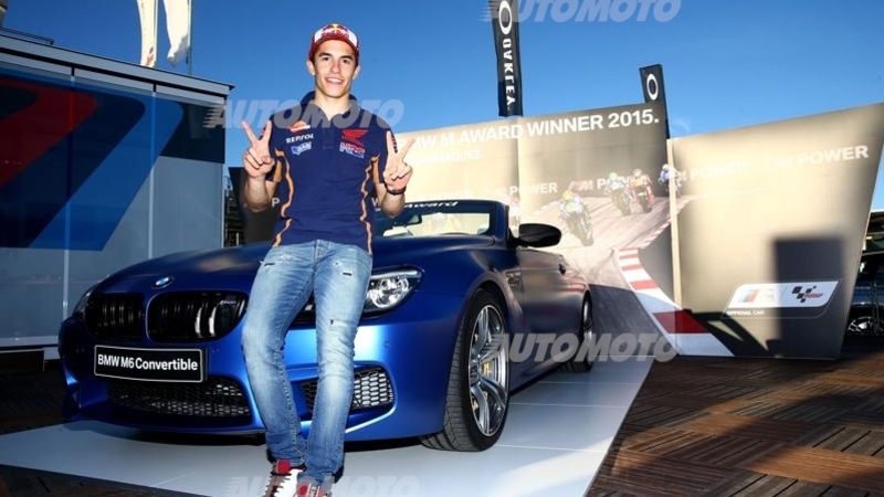 Marc Marquez: dopo le polemiche con Rossi BMW gli regala una M6 Cabrio