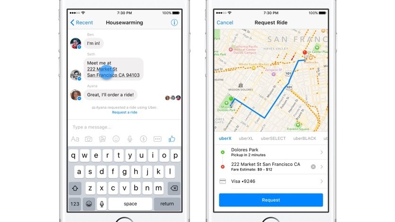 Uber: la corsa ora si prenota via Facebook Messenger [Video]