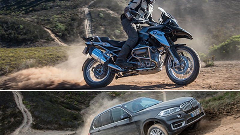 BMW R 1200 GS e X5 40d: la strana coppia in fuoristrada