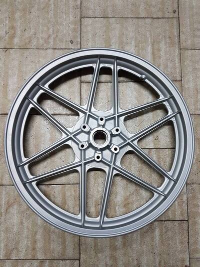Ruota ant. nuda grigio met. Moto Guzzi V35II
