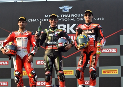 SBK 2018. Jonathan Rea trionfa in Gara-1 a Buriram