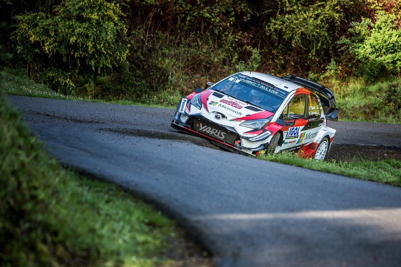 La Toyota del team Gazoo Racing impegnata nella PS del Day 1