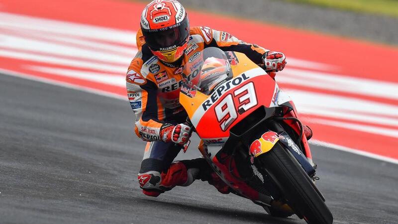 MotoGP 2018. Marquez primo nel warm up d&#039;Argentina