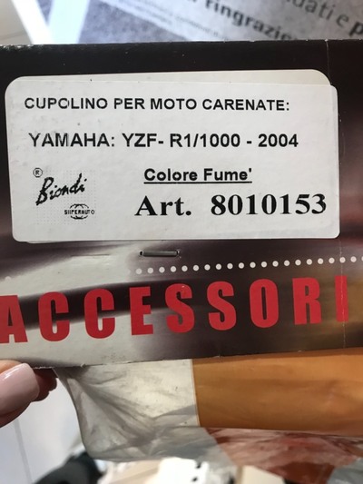 Cupolino R1 fum&egrave; Biondi