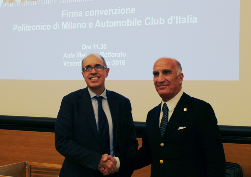 ACI e Politecnico di Milano insieme per la sicurezza stradale