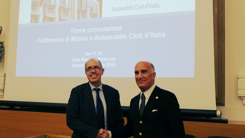 ACI e Politecnico di Milano insieme per la sicurezza stradale