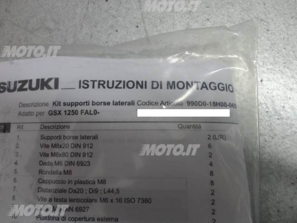 Supporti valigie Suzuk Bandit 650 Givi (3)