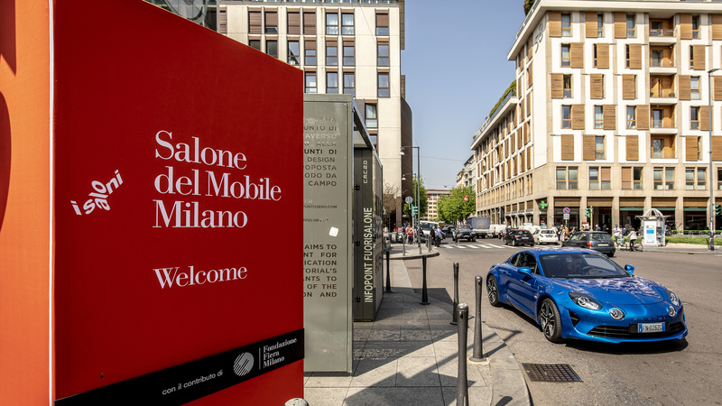 Alpine A110: un&#039;icona del design al salone del mobile 2018