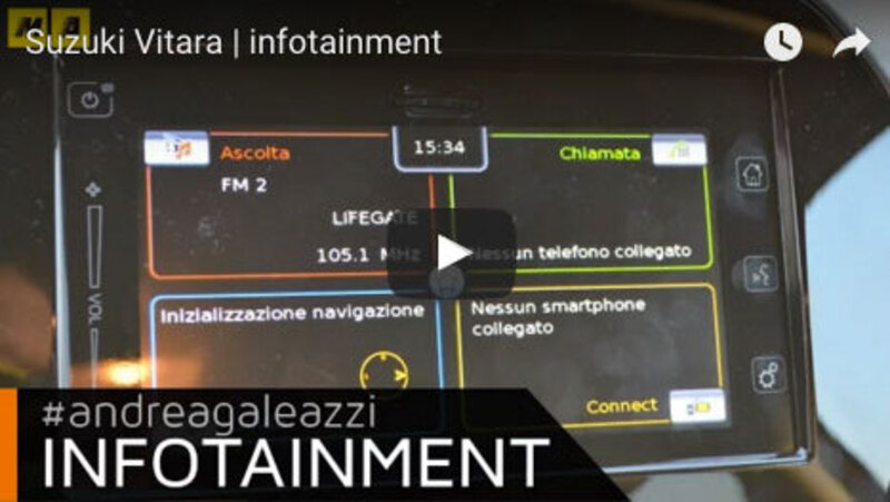 Suzuki Vitara S: il sistema infotainment