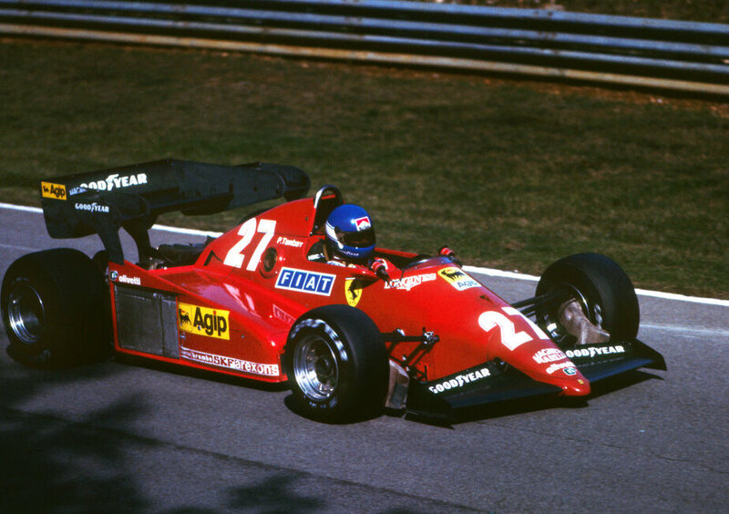 Tambay alla guida della sua Ferrari 126C3 nel 1983